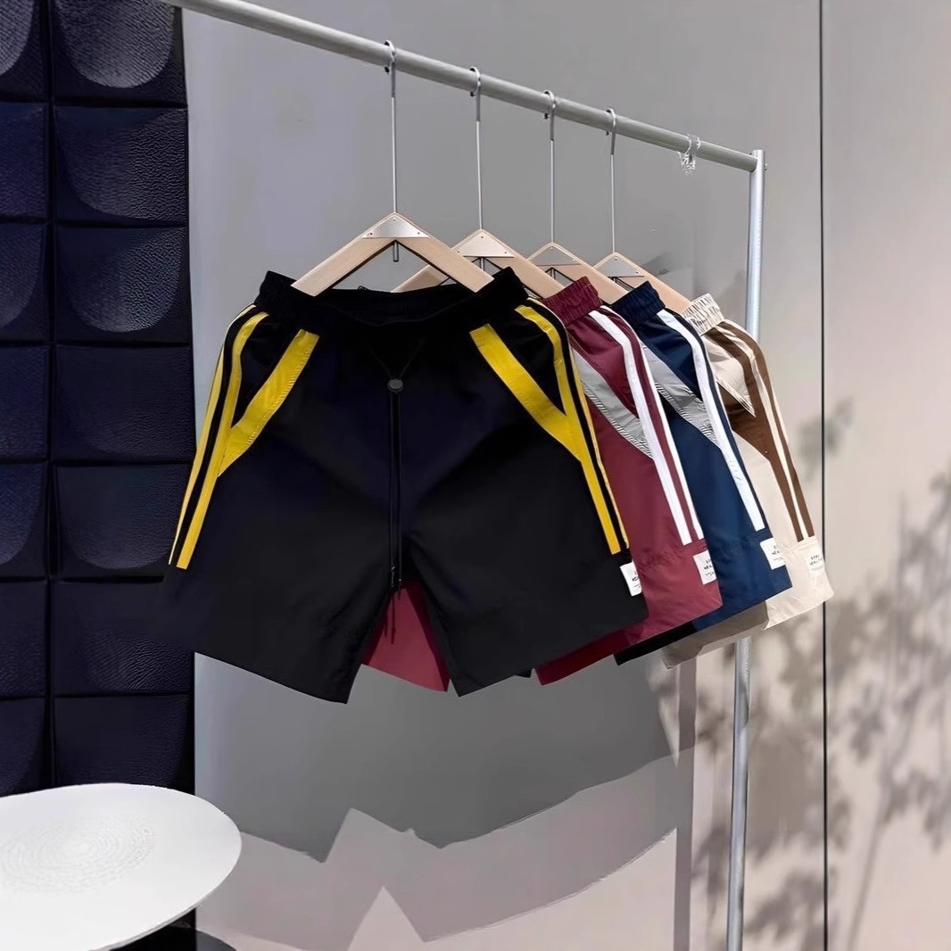 Summer Casual Versatile Men's Shorts Japanese Style Trendy Loose Straight-Leg Trendy Brand Patchwork Sports Sweatpants