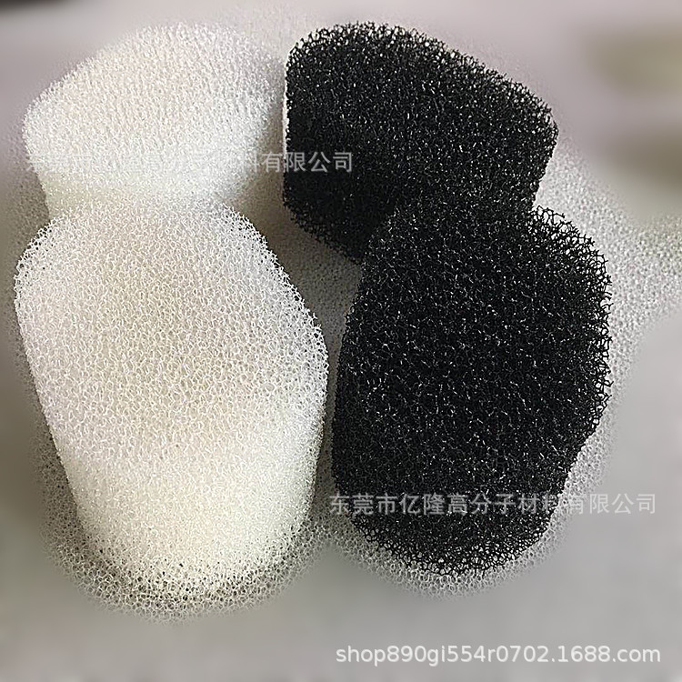 批发水质净化毛发过滤绵5.5*3公分黑色宠物饮水器过滤海绵过滤棉