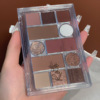 Roto twelve -color eye shadow palette 12 color sequins glittering pearl light matte little red book eyeshadow Douyin live