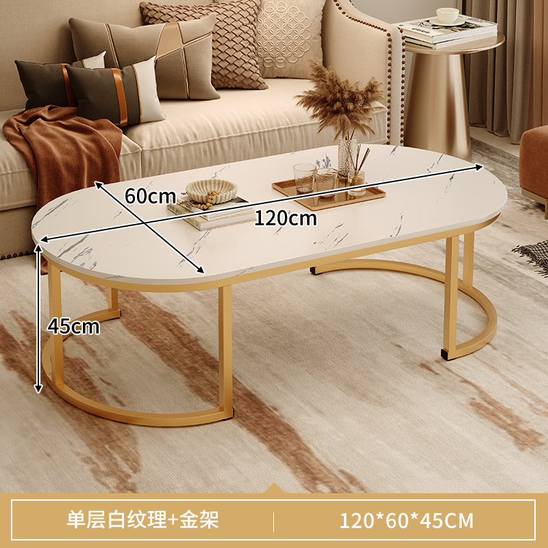Mesa de centro Sala de estar Mesa de doble capa para el hogar Mesa lateral de sofá Casa de alquiler de apartamento pequeño nórdico simple Mesa de centro Balcón Mesa de té
