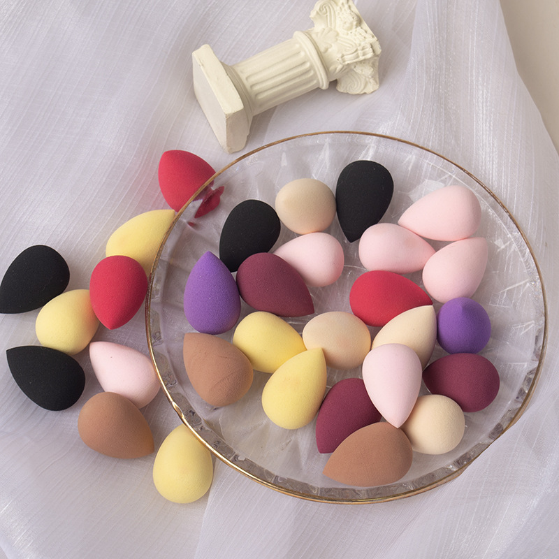 Mini huevo de maquillaje mini huevo de maquillaje esponja bola esponja pequeña gota de agua base líquida
