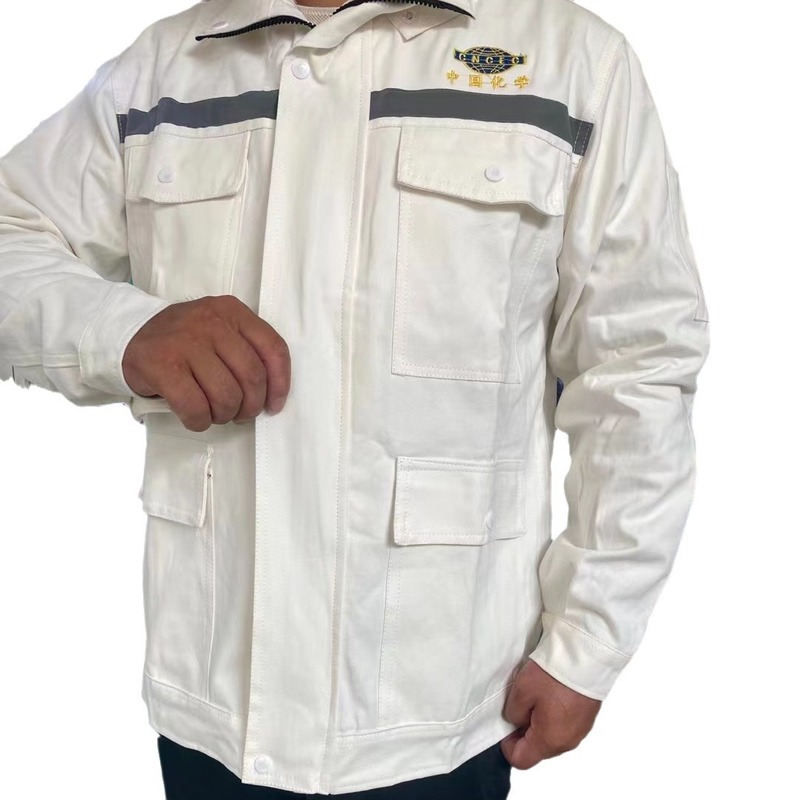 鋼工場純綿高級電気溶接作業服キャンバス白色労働保険服溶接工防熱セット工場耐摩耗難燃|undefined