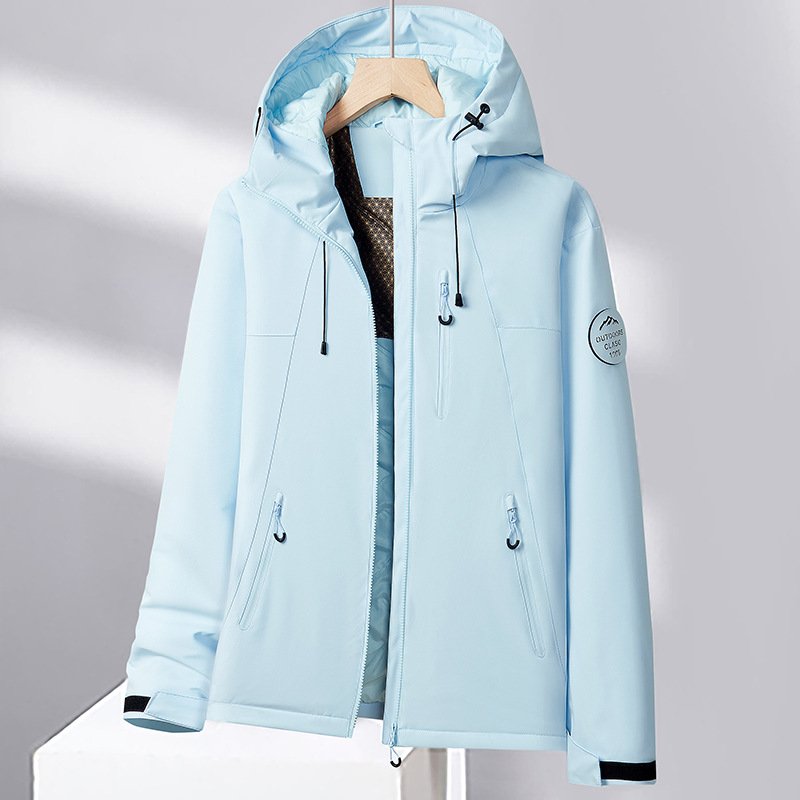 New autumn and winter styles: thickened, hooded, casual outerwear, versatile and trendy solid-color cotton jackets, and graphene-lined cotton jackets