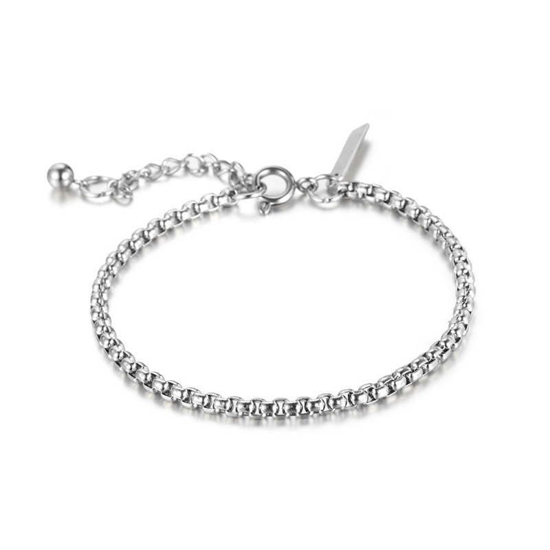 Pulsera IMI pulsera de los hombres de moda de las mujeres pulsera delgada personalizada estilo frío estilo coreano simple pulsera de estudiante de acero de titanio calle YL174