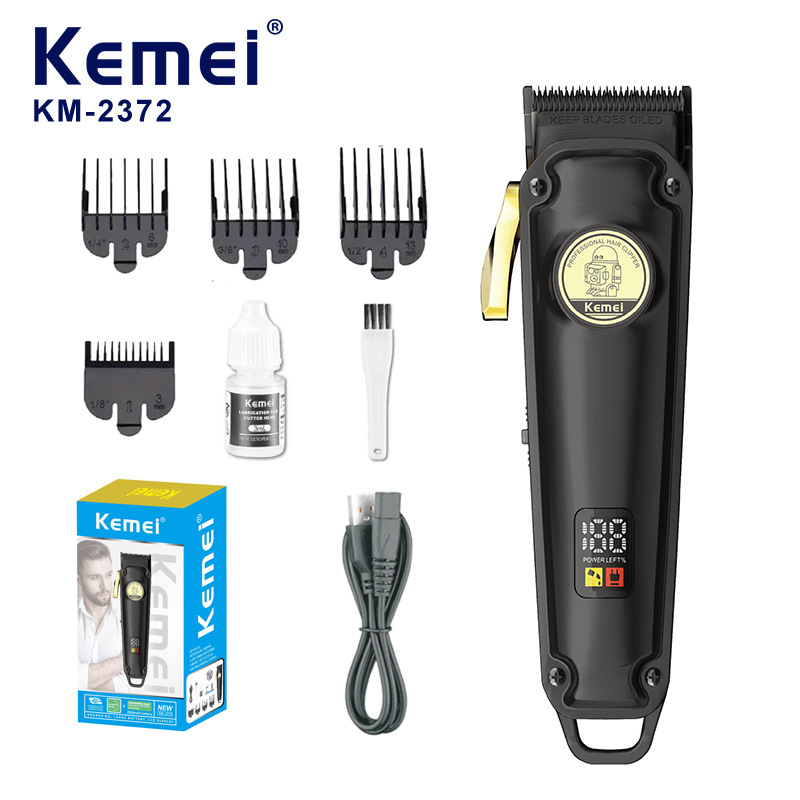 Kemei afeitar cabeza de corte de pelo profesional corte de pelo eléctrico corte de pelo digital corte de pelo eléctrico corte de corte KM - 2372