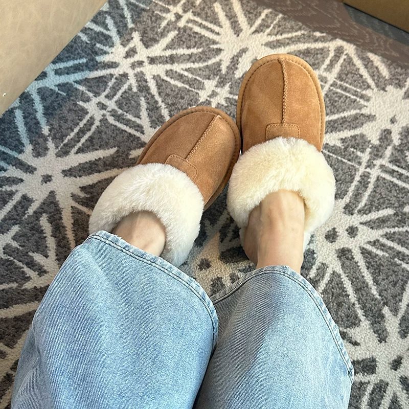 Designer cotton slippers, warm and stylish, easy to slip on, versatile and comfortable, fluffy slippers for women, perfect for lazy days, 2026 Korean style, autumn and winter Designer cotton slippers, warm and stylish, easy to slip on, versatile and comfortable, fluffy slippers for women, perfect for lazy days, 2026 Korean style, autumn and winter