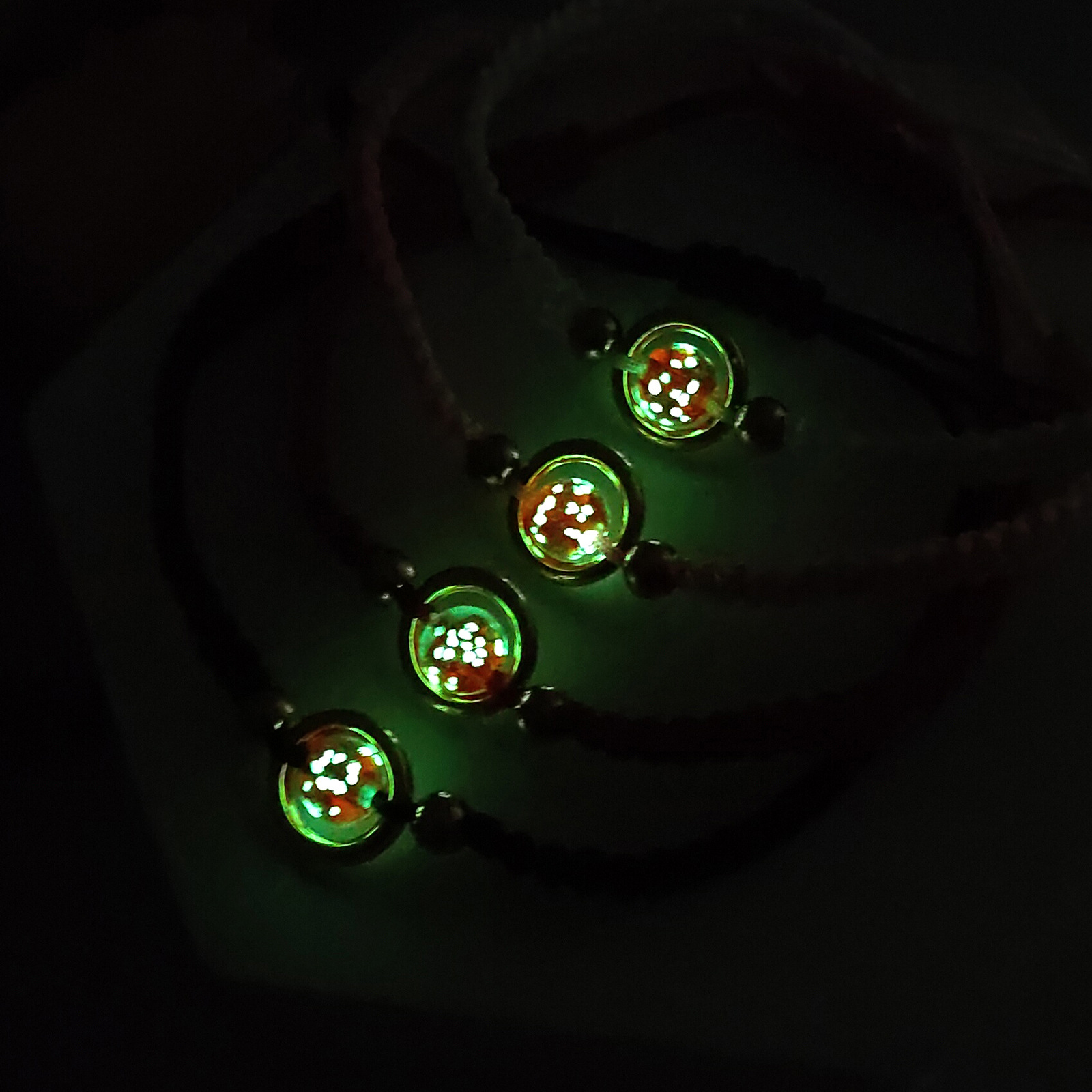 1 Piece Simple Style Solid Color Alloy Nylon glass Unisex Bracelets