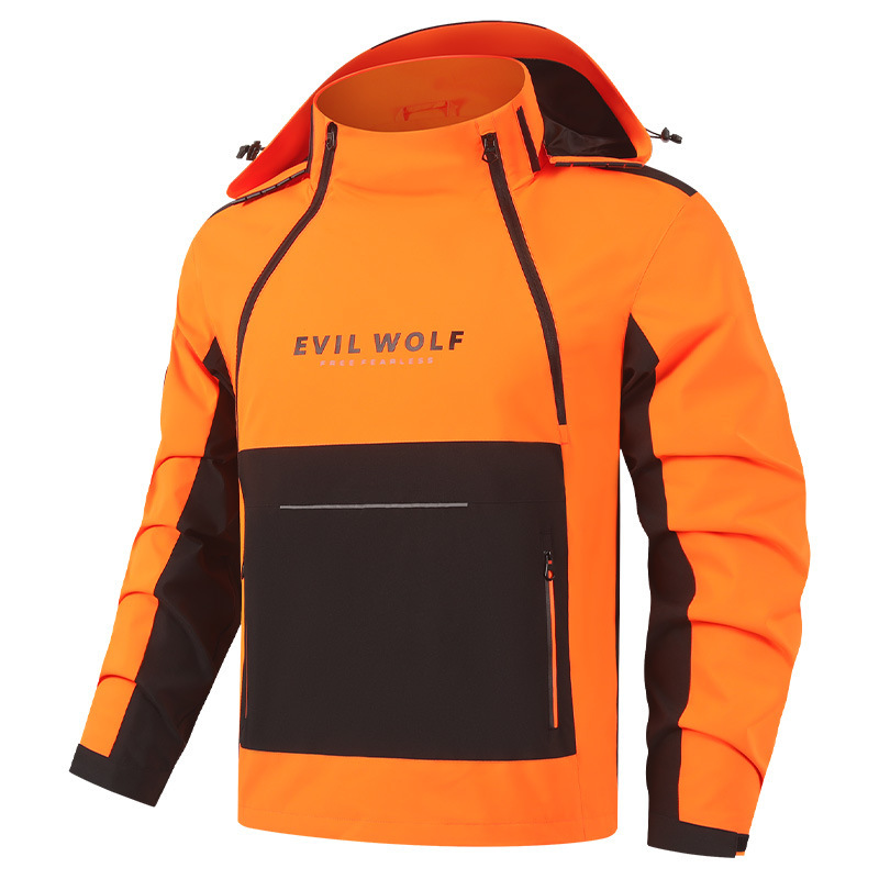 Cross-Border Wholesale Autumn Hooded Sweatshirt Jacket for Men, Trendy Casual Versatile Fashion Sports Simple Outdoor Wear