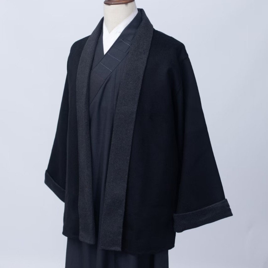 尘缘文化僧服法物法师披风双面羊绒保暖僧服