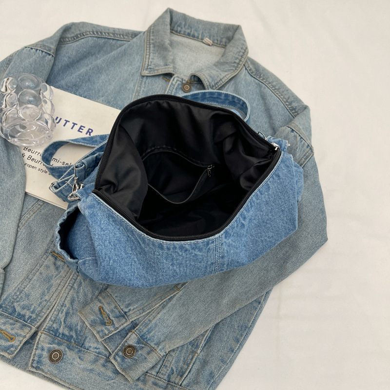 Bolso de mezclilla casual de gran capacidad para mujer 2024 nuevo bolso de mensajero de todo fósforo de moda bolso de hombro de viaje de moda