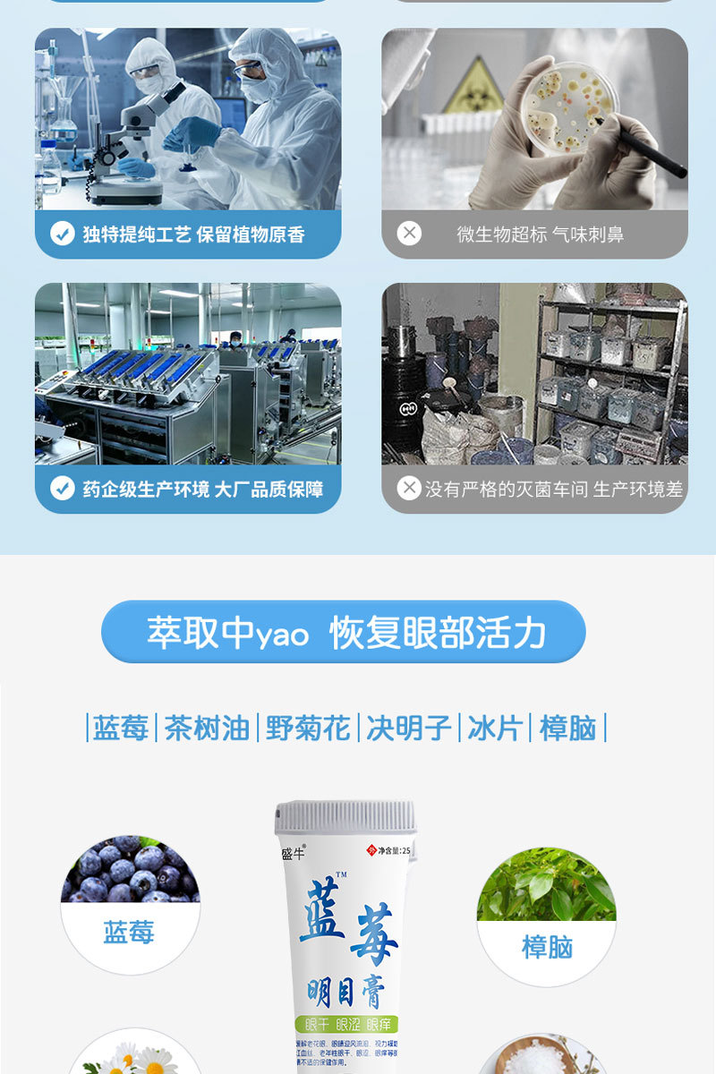 Custom Eye Drops Eye Ointment Eye Patch Set for Eye Fatigue Dryness OEM Private Label quality and texture