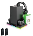 Xbox Series X juego anfitrión multi-función de refrigeración de base inteligente cargador de auriculares colgador tarjeta de almacenamiento