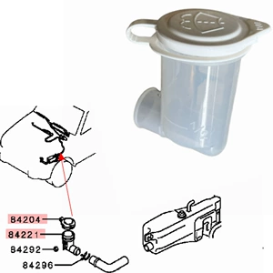 MB683936 MB683937 Mitsubishi Pajero ön şüşə yuyucu qapağı üçün