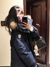 工装派克服棉服学生女冬季新款加厚美式高级情侣大毛领棉衣外套男