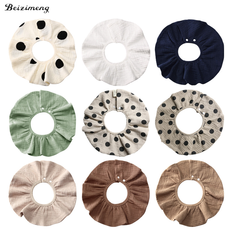 Cotton waterproof Korean brand gauze solid color winter eating bib…