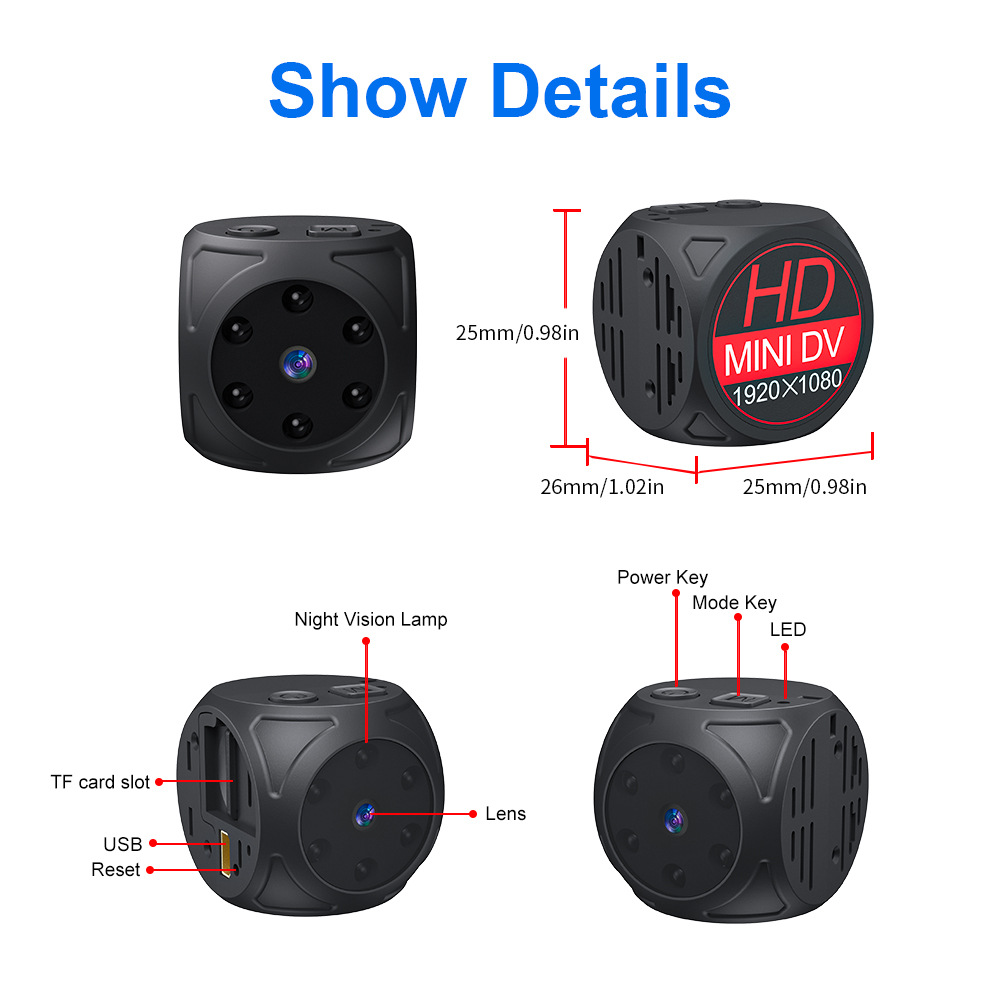 ͷèӽ˶DVСĴָ¼Ǹ忨1080P