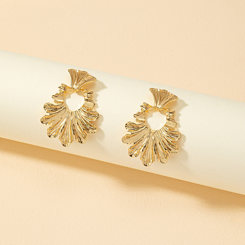 1 Pair Fashion Leaves Alloy Plating Womenu0027S Drop Earrings