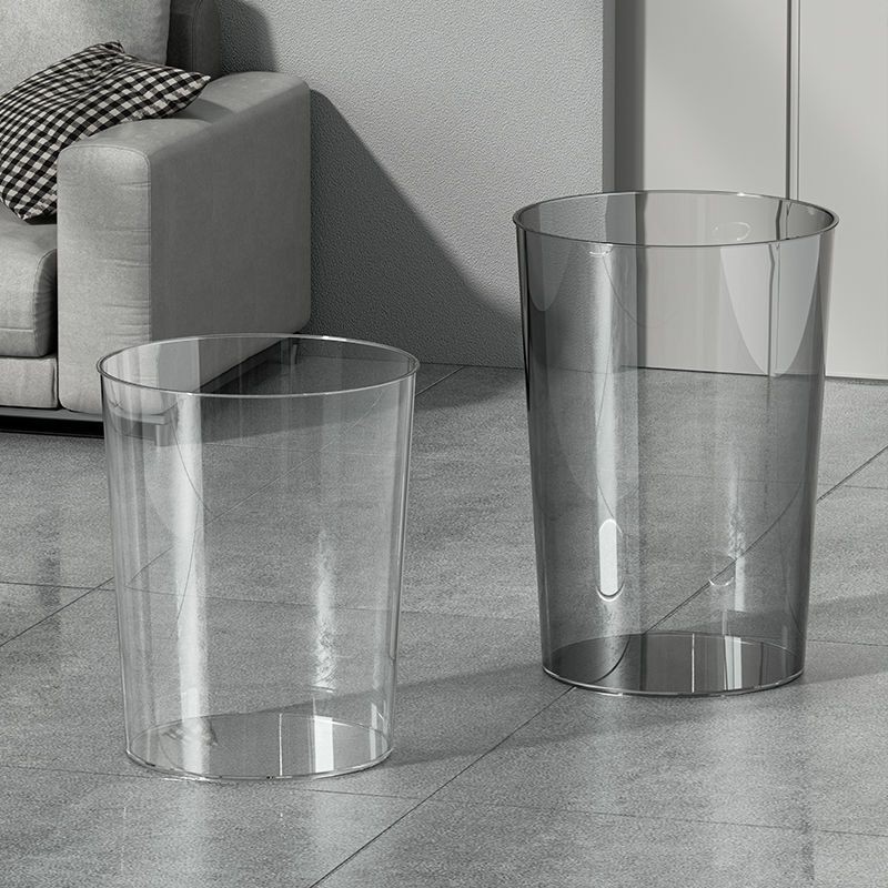 Thickened High-Transparency Trash Can, Odor-Free Flower Bucket, Fish Tank, Household Kitchen and Living Room Plastic Storage Bucket, Organizing Bucket
