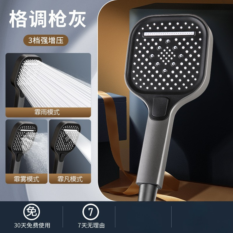 Super Powerful Pressurized Shower Head for Bathing, Pressurized Showerhead for Bathroom, Handheld Large Water Flow Pressurized Showerhead