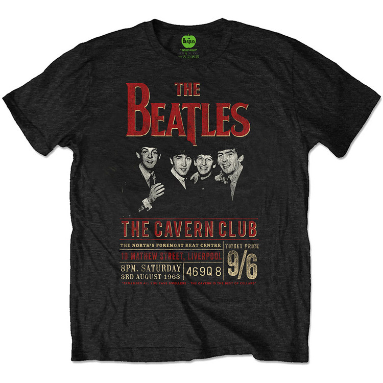 New Beatles Cavern '63 Vintage Beatles Lennon Short Sleeve T-Shirt New Beatles Cavern '63 Vintage Beatles Lennon Short Sleeve T-Shirt