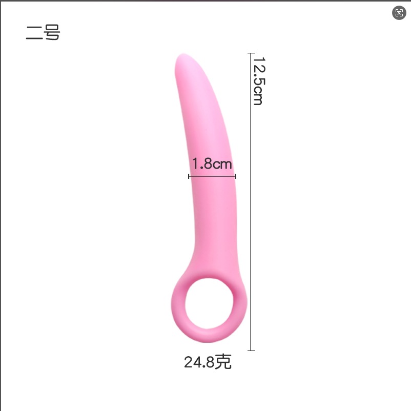 Progressive Vaginal Dilator Trainer Set, TPE, Manual Spasm Relief, Pink Size 5 — detail image 9