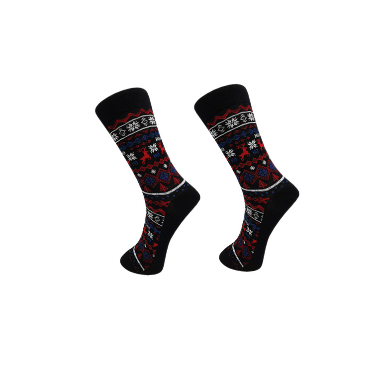 2025d 2025d Nouveau Couple Mi-Mollet Ins Style Personnalité Tendance Chaussettes de Noël pour Hommes_voghion.com
