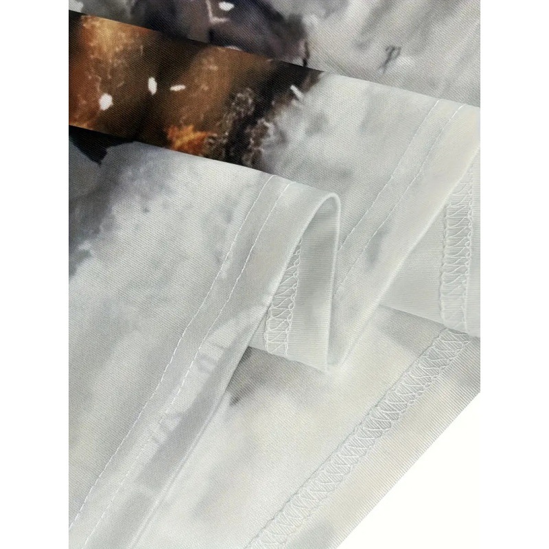 Divertido Papá Noel con estampado 3D para hombre primavera y otoño solapa suelta manga larga cremallera camisa POLO venta directa de fábrica