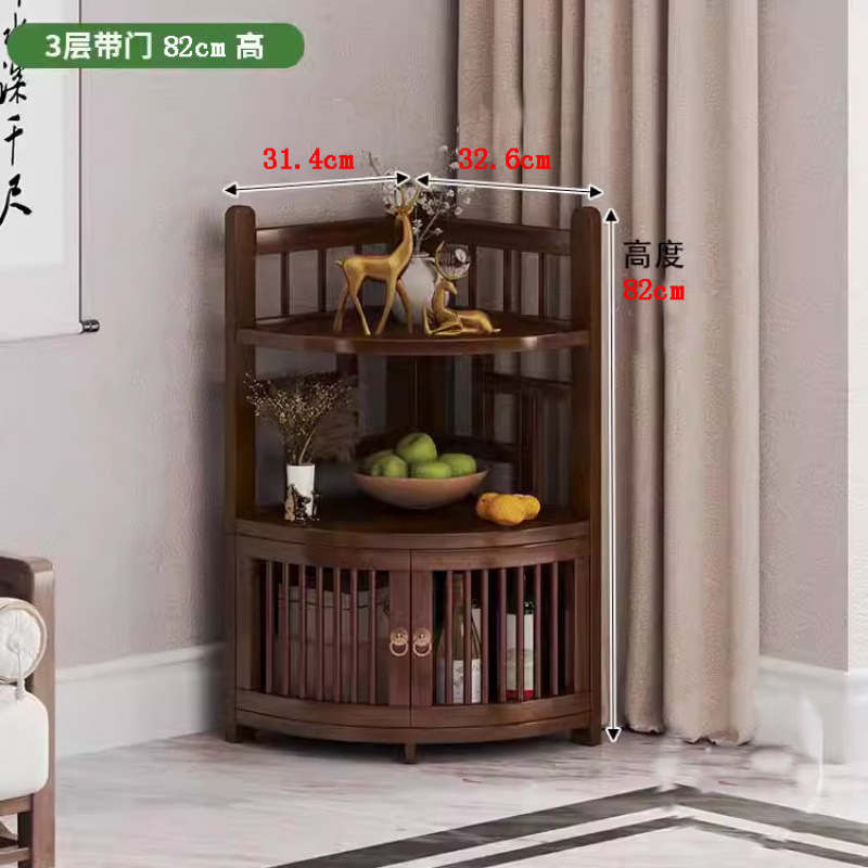角柜转角置物架楠竹三角墙角餐厅角落边角收纳酒柜储物柜客厅拐角|undefined