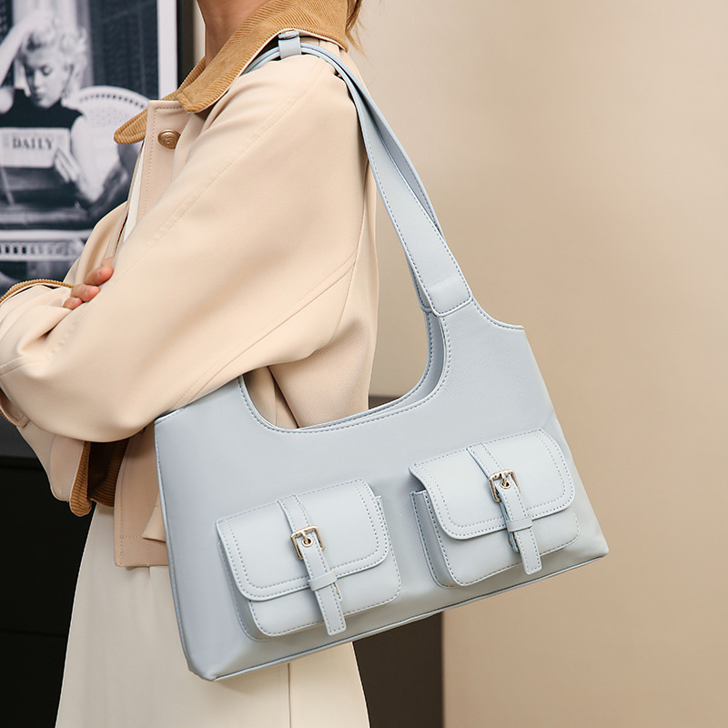 Korean Underarm Bag for Women 2026 Spring New Trendy Fashion Niche Tote Bag Large Capacity Shoulder Bag