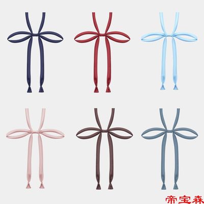 [Buy 1 Get 1 FREE]Collar rope Pink gules jk Bowtie Solid Knot uniform necktie bow