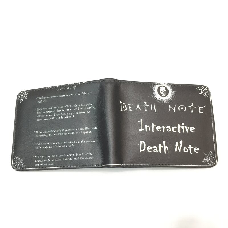 Death Note L noche Shenyue mi Haisha juego de dibujos animados billetera periférica corto horizontal monedero estudiante titular la tarjeta