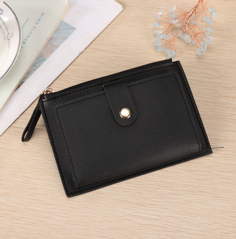 37g Weight Zipper, Buckle Closure Type Small Wallets Bags Type 1 Piece Quantity Daily Occasion Pu Leather Material Solid Color Pattern All Seasons Season Women's Gender Simple Style, Classic Style Style Square Shape Women's Solid Color Pu Leather Zipper Buckle Small Wallets 11
