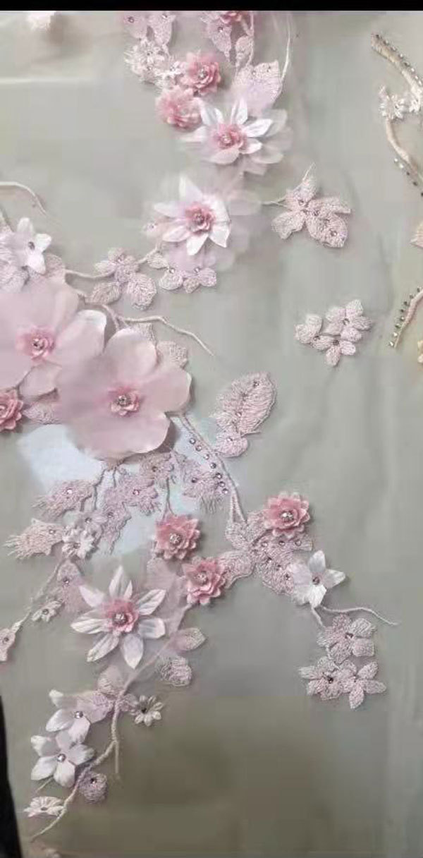 Europa y América Amazon AliExpress deseo de las mujeres vestido de noche fuera del hombro elegante vestido de banquete flor 3D vestido largo