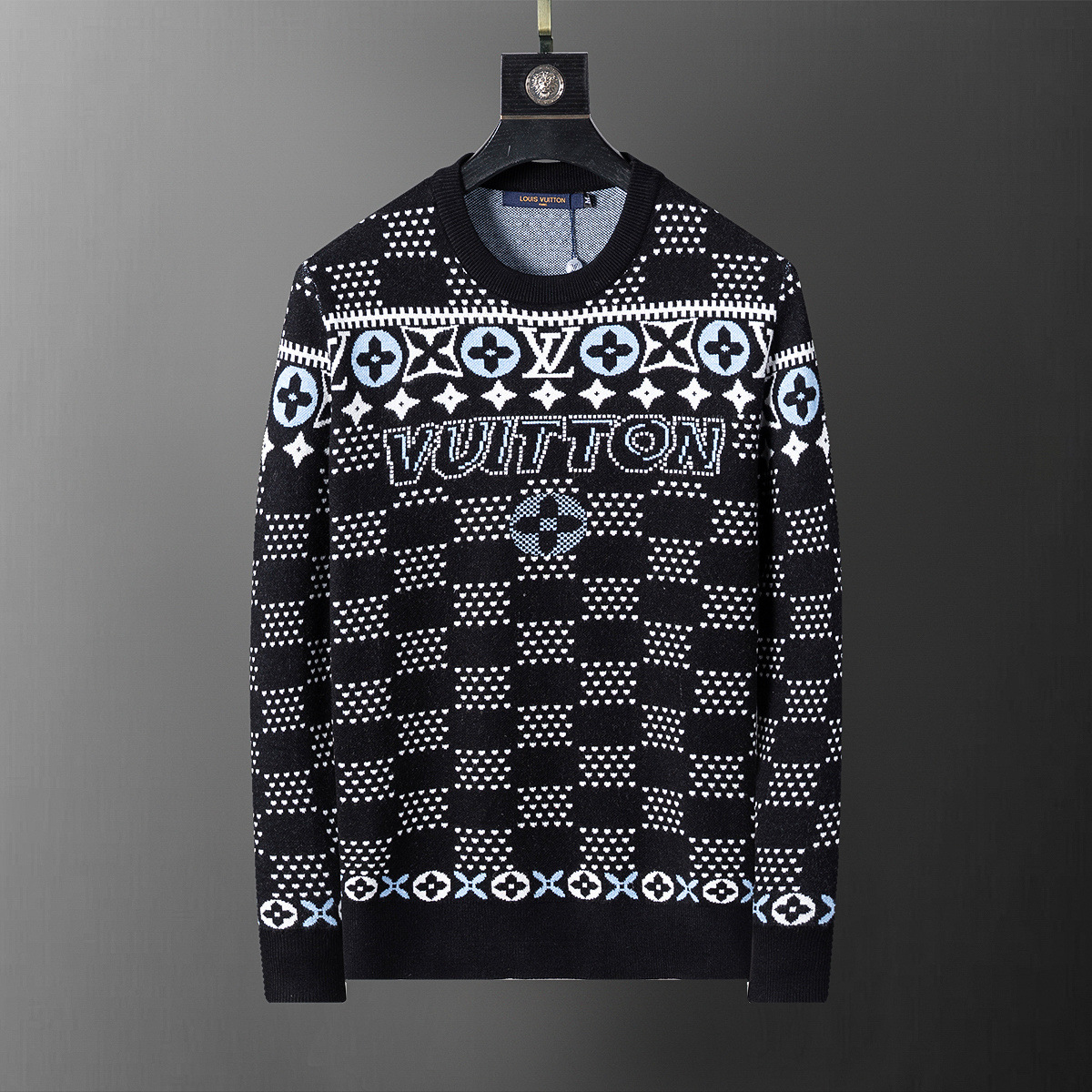 High-quality cross-border 2025 chaqueta de punto chaqueta suéter de manga larga temperamento masculino un cabello