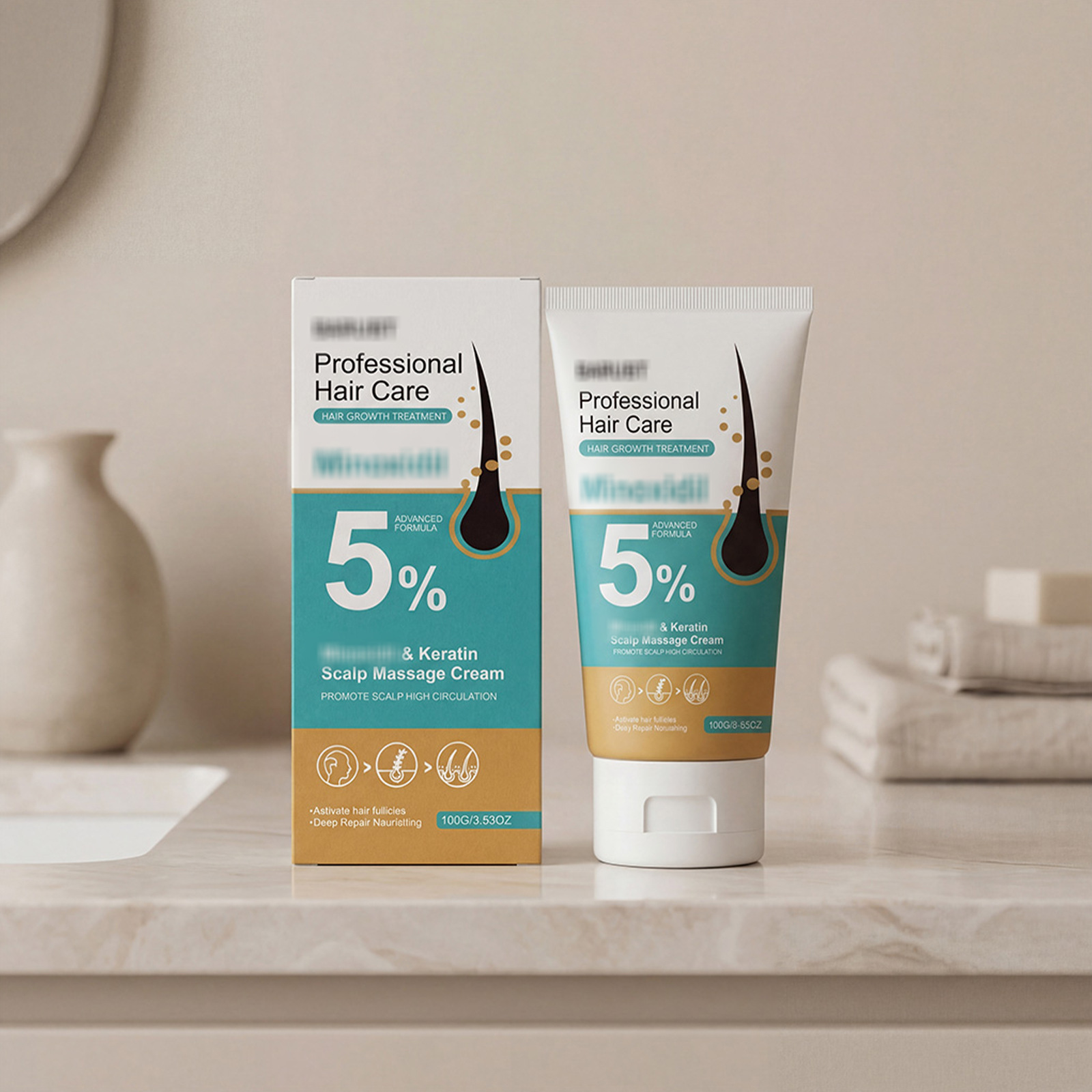 Scalp Care Cream with a Gentle Formula for Daily Moisturizing, Cleansing, and Care, Moisturizing and Refreshing the Scalp, and Smoothing and Beautifying Hair