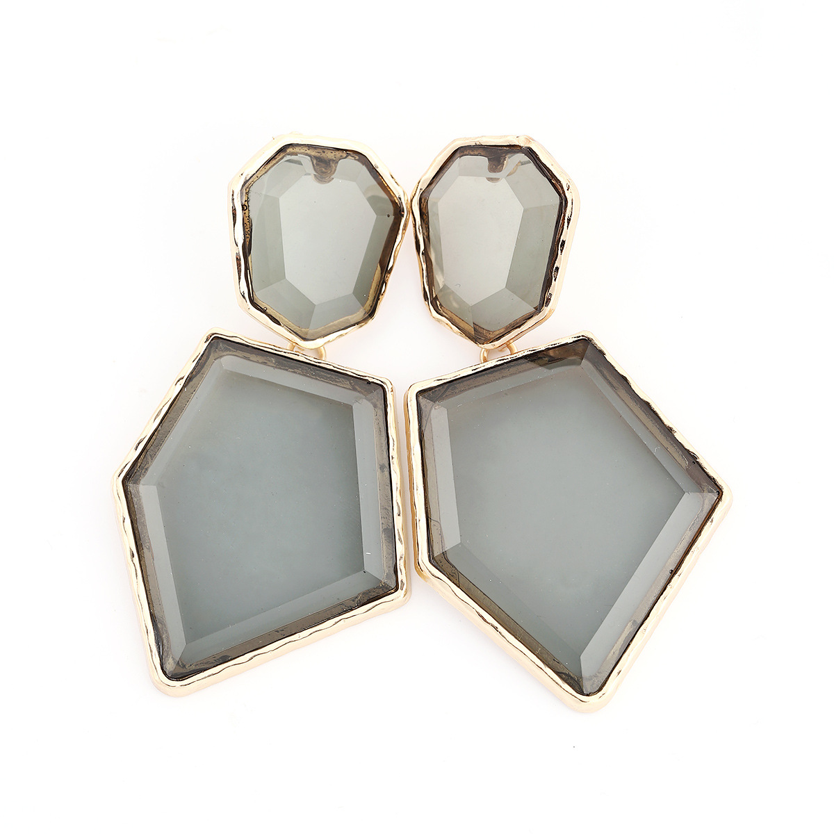 Fashion Geometric Plastic Inlay Rhinestones Womenu0027S Earrings Necklace