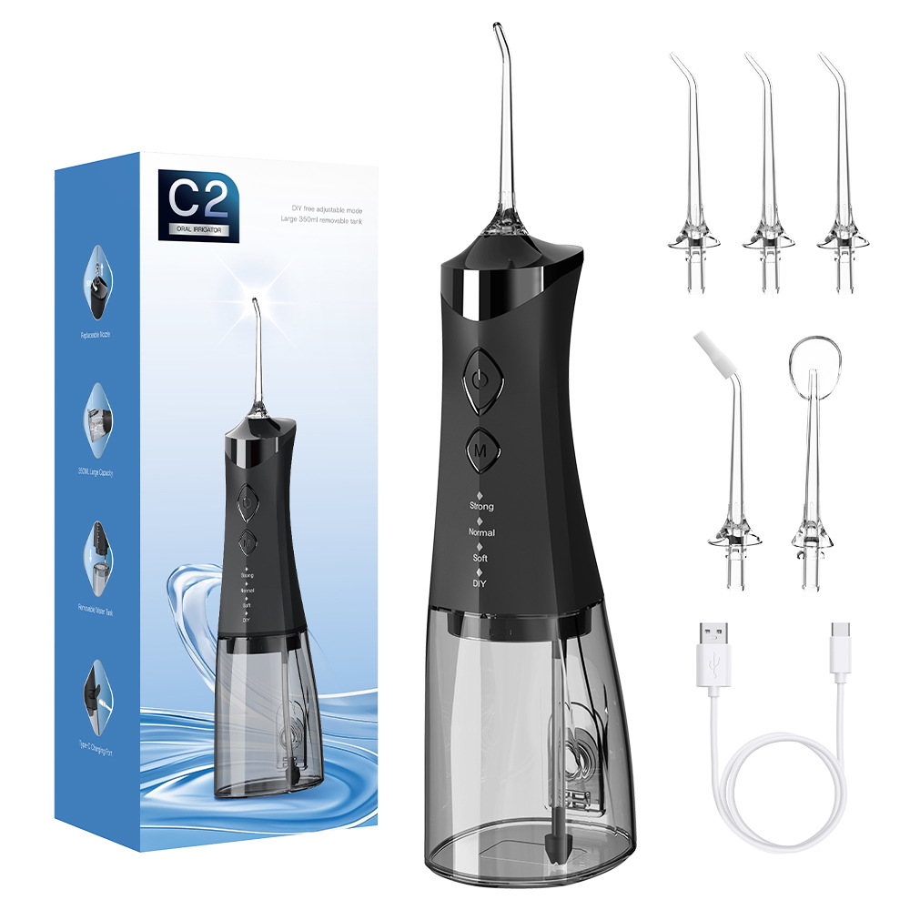 Cross-Border Amazon Portable Dental Cleaner Large-Capacity Electric Dental Cleaner Oral Care Cleaning Water Flosser