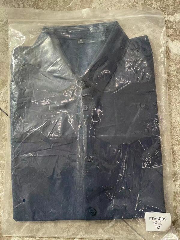 Breathable Men's Long-sleeved Shirt Business Casual Double-mercerized Cotton Shirt Men's STA6009