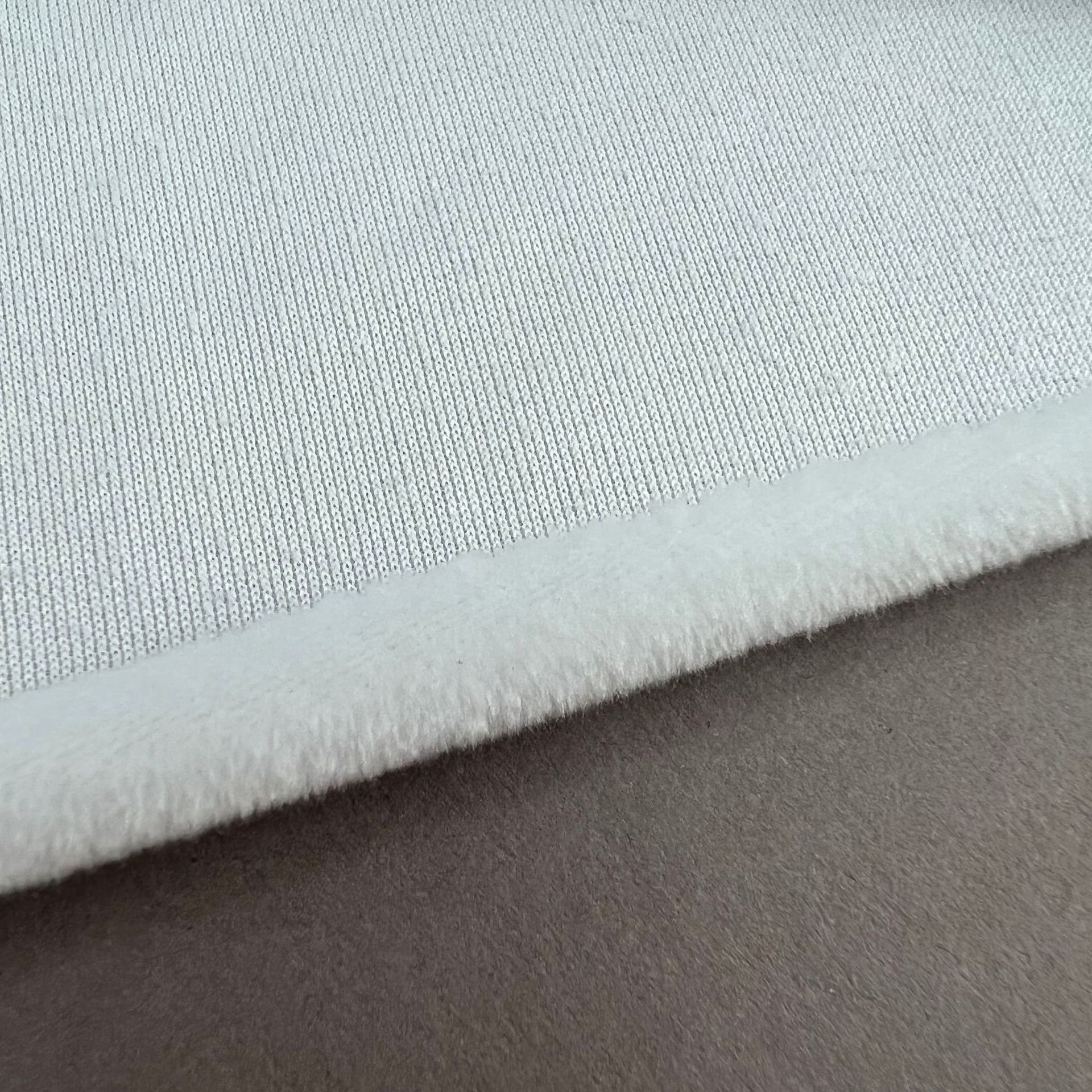 Spot color blanqueado 300g impresión digital especial 1 lana tela de felpa alta cristal de felpa corta tela súper suave