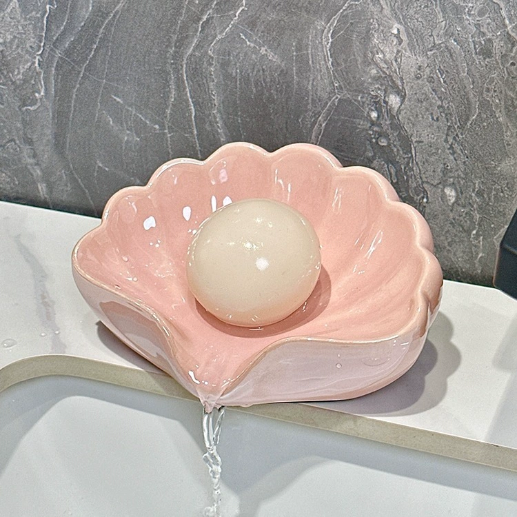 Ceramic soap holder, automatic drying rack, light luxury style