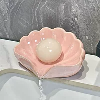Ceramic soap holder, automatic drying rack, light luxury style
