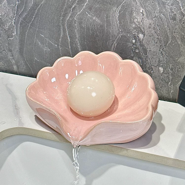 Ceramic soap holder, automatic drying rack, light luxury style