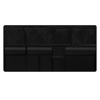 Back Hanging Bag, Car storage bag/box - black-internet-pocketmedium-zipperlower-cloth-pocket