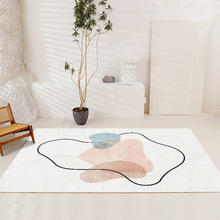 北欧莫兰迪仿羊绒地毯ins客厅沙发茶几地垫撸猫感少女卧室床边毯