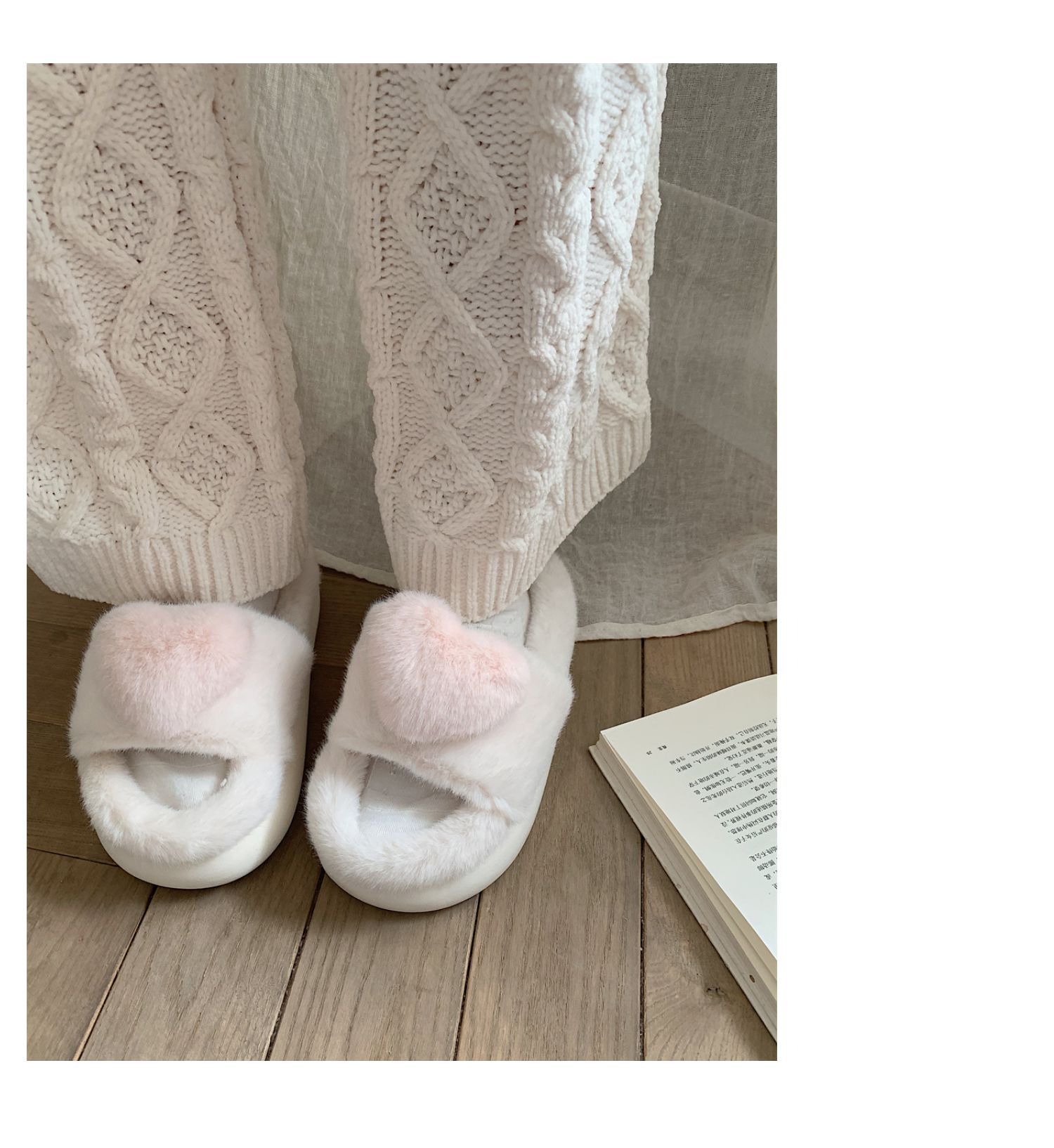 Scarpe da casa da donna morbide e traspiranti leggere e regolabili primaverili in velluto_voghion.com