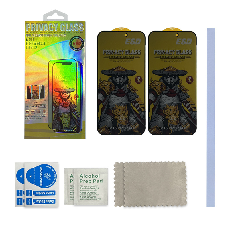 Película templada aplicable 2024 Apple 15 Anti-voyeur iPhone13 Anti-voyeur 14promax Película para teléfono móvil anti-voyeur a prueba de explosiones