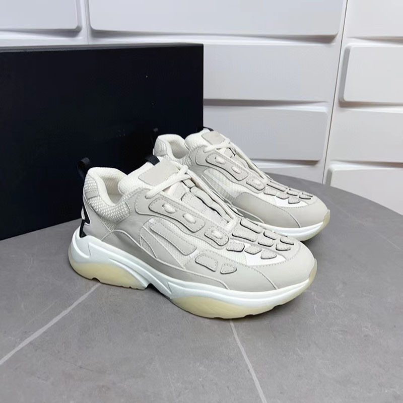 Comercio exterior estación europea marca de moda hueso malla transpirable costura cuero genuino zapatos del papá los hombres suela gruesa aumento zapatilla deporte