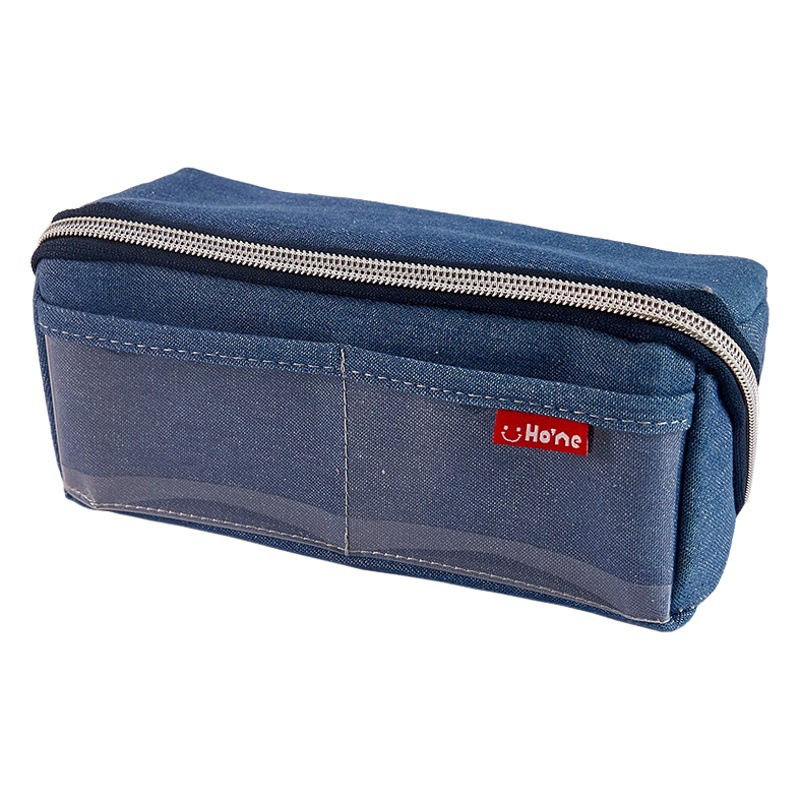 De gran Capacidad de Mezclilla bolsa de dolor caja de lápiz ins chica de Alta apariencia caja de lápiz de almacenamiento de papelería DIY caja de lápiz