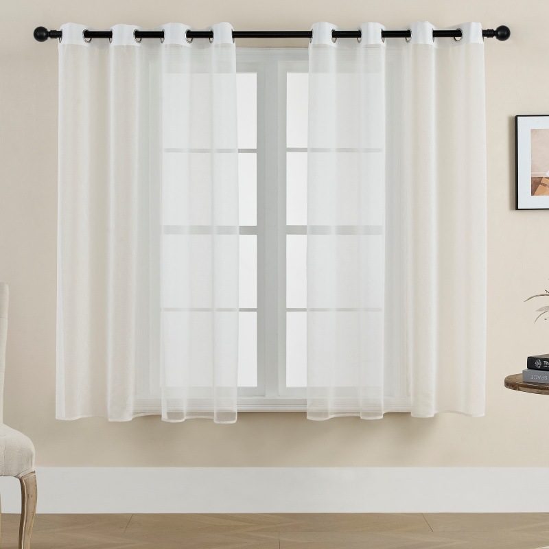 Ventanas transparentes de color sólido Dorry Twill cortinas de lona de dormitorio ventanas flotantes de balcón Amazon comercio exterior productos terminados ventanas al por mayor