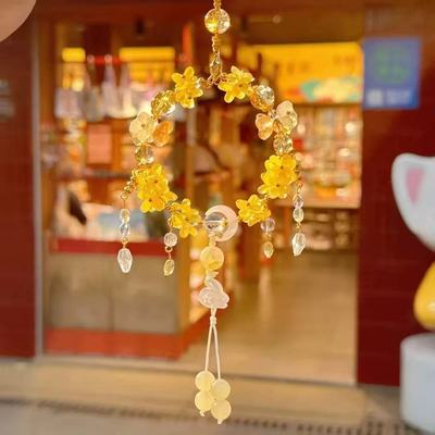 Hangzhou Lingyin Elixir of Love Pendant Mid-Autumn Festival Rabbit Pendant Car hitch Wealthy Flower Bag Scenic spot Winchance Same item